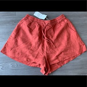 NWT Linen Blend Shorts with Pockets